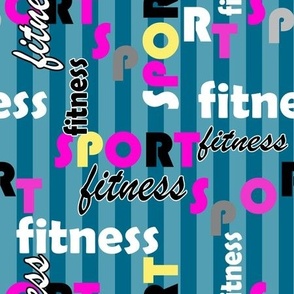 sport fitness bright text pattern for sportswear