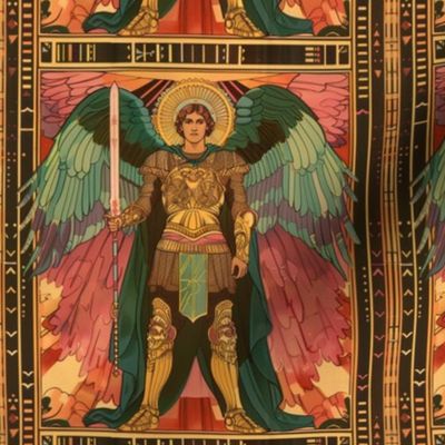 Archangel Michael's Valor: A Celestial Tapestry