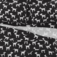Dalmatian Dogs on Black- Large Print-26