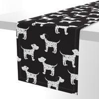 Dalmatian Dogs on Black- Large Print-26