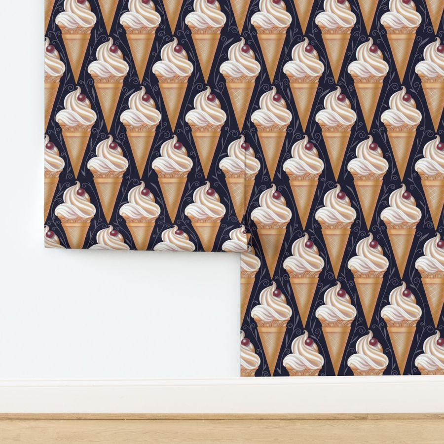 Ice Cream Fantasies - Soft Serve Cone [Navy]