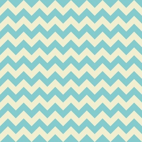 Summer chevron, blue and yellow, geometric, zigzag (small)