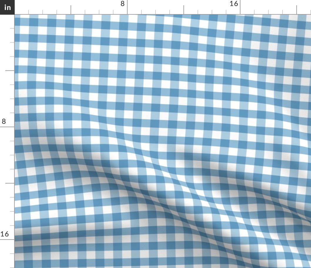 Ocean Blue Gingham (9 inch)