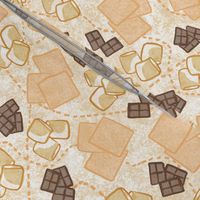 Tossed Smores Party with Dotted Lines