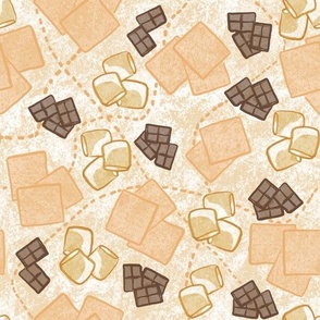 Tossed Smores Party with Dotted Lines