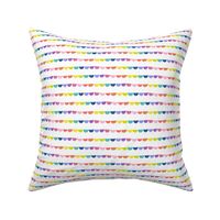 Pride little scales - Pebbles on strings colorful rainbow design 