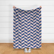 Retro-vintage-coastal-navy-blue-and-vintage-1950s-soft-pastel-lighht-pink-chevron-zigzag-XL-jumbo