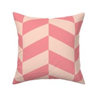 Retro-vintage-medium-pink-and-vintage-1950s-soft-pastel-lighht-pink-chevron-zigzag-XL-jumbo