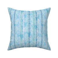Blue Nautical Stripes with a Coastal Coral pattern (small)