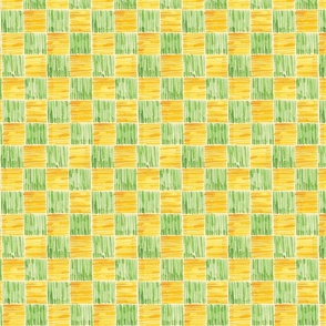 5x5-inch August Hillsides – Watercolor geometric checkerboard 