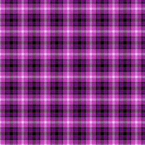 Custom Violet and Magenta Plaid Straight Set