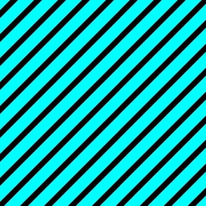 Black Diagonal Line Pattern On Aqua Blue Background