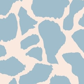 Giraffe Animal print  Denim Blue (Lg)