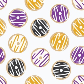 large nonbinary pride frosted donuts