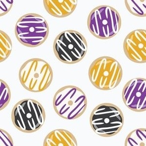 small nonbinary pride frosted donuts