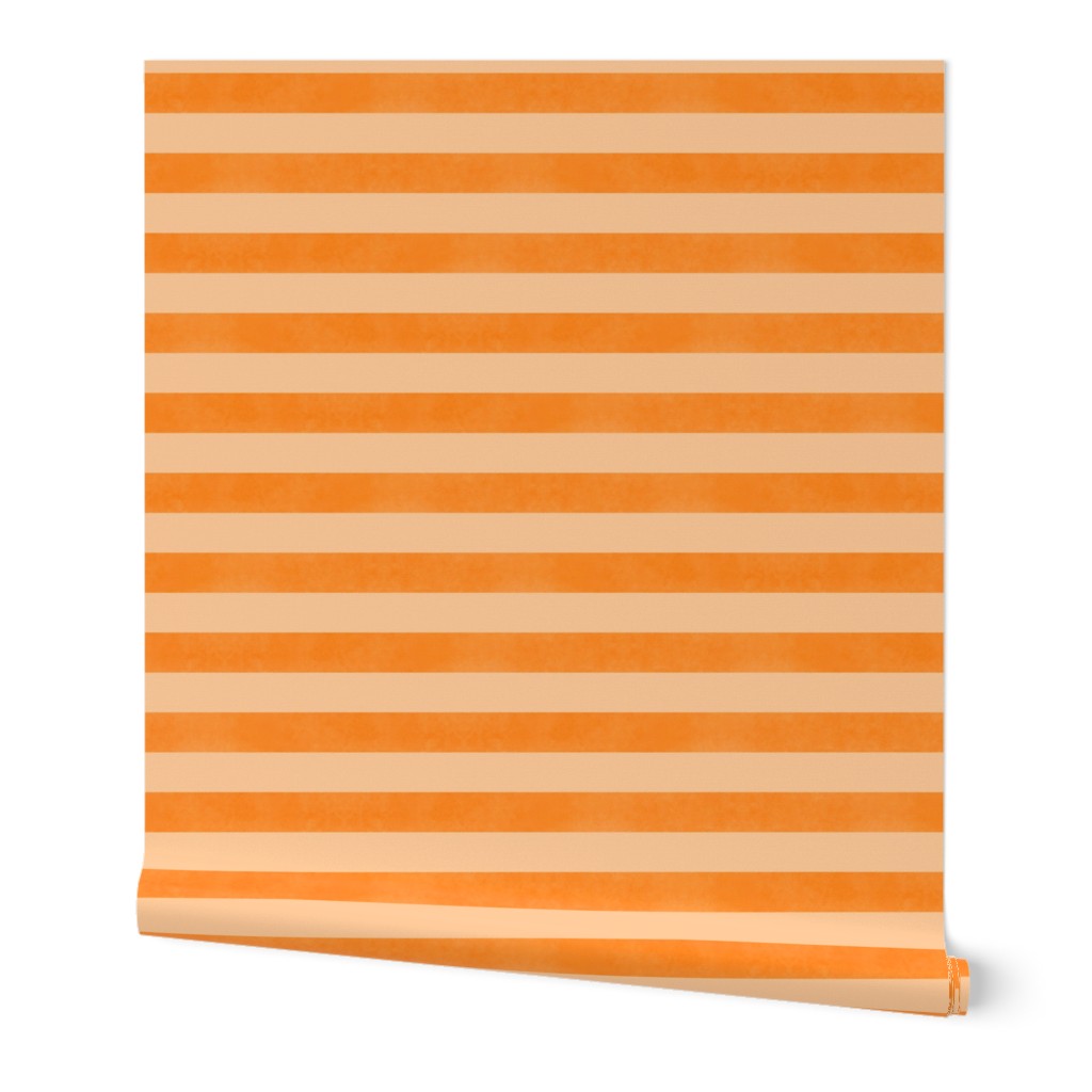 L – Neon orange stripes – geometric watercolor hi vis tropical fruit summer pinstripes