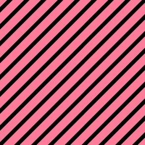 Black Diagonal Line Pattern On Pink Background