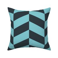 Retro-vintage-dark-blackish-grey-and-Scandinavian-blue-chevron-zigzag-XL-jumbo