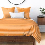 M – Neon orange stripes – geometric watercolor hi vis tropical fruit summer pinstripes