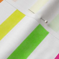 M – Neon watercolor stripes – geometric hi vis tropical fruit summer pinstripes