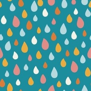 Colorful raindrops  6"