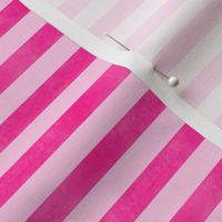 S – Neon pink stripes – geometric watercolor hi vis tropical fruit summer pinstripes