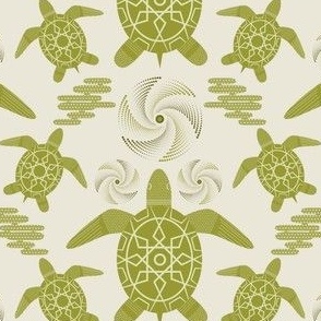 Sea Turtle / turtle / coastal / sea life / cream