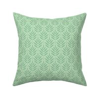 SMALL celadon leaf 0038 V geometric green floral nature botanical abstract