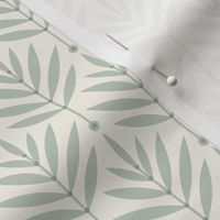 SMALL Ivory Leaf 0038 2I traditional botanical abstract floral modern nature