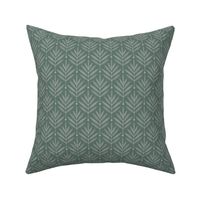 SMALL Green Leaf 0038 2Q geometric abstract floral