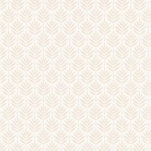 SMALL Retro Leaves Beige 0038 Y leaf geometric botanical abstract vintage modern nature