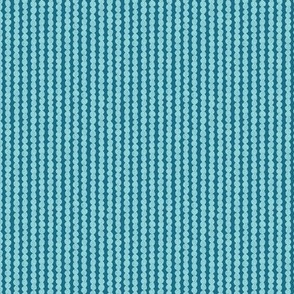 block print bubble stripe ocean blue 3IN small scale