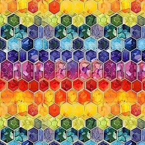 Rainbow Honeycomb