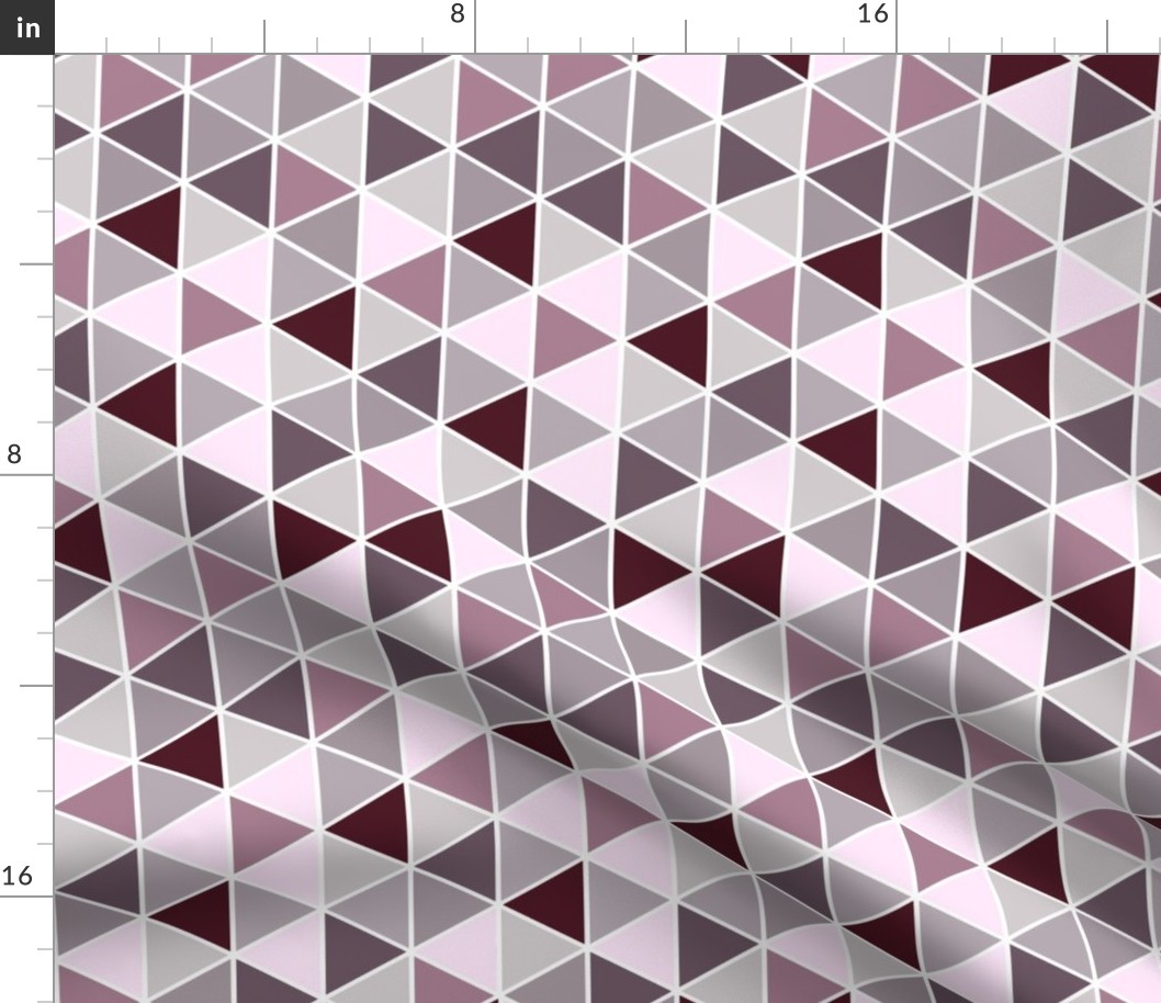 Small Geometric Triangles, Mauve Tones