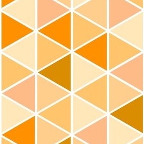 Small Geometric Triangles, Golden Orange Tones