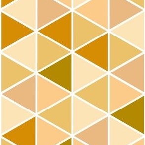 Small Geometric Triangles, Mustard Tones