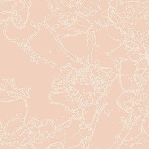 dogwood outline in soft peach and cream