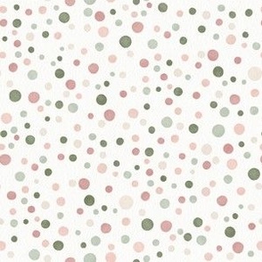 Pink green polka dots. Modern kids funny spots.