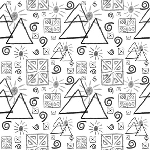 Geo Doodle Black