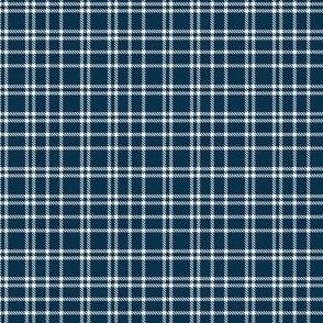 mini tartan plaid / navy