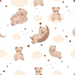 Cute teddy bear pattern
