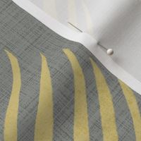 Linen Palm Frond in Gray and Gold - custom color 2