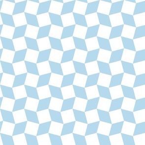 diamond checkers tile mosaic modern geometric 1 one inch squares diamonds sky blue pastel blue bathroom wallpaper kitchen tablecloth