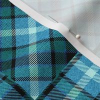 Apple Plaid Straight over Plaid 45 Degree Angle in Sky Blues