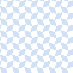 diamond checkers tile mosaic modern geometric 1 one inch squares diamonds light blue pastel blue bathroom wallpaper kitchen tablecloth