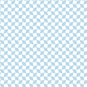 diamond checkers tile mosaic modern geometric half inch squares diamonds light blue pastel blue bathroom wallpaper kitchen tablecloth