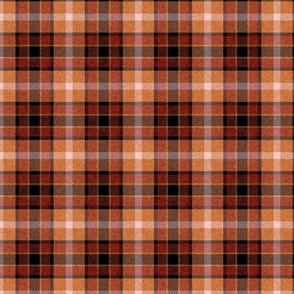 Apple Plaid Straight Set in Orange Brown