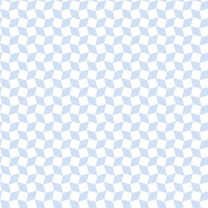 diamond checkers tile mosaic modern geometric half inch squares diamonds sky blue pastel blue bathroom wallpaper kitchen tablecloth