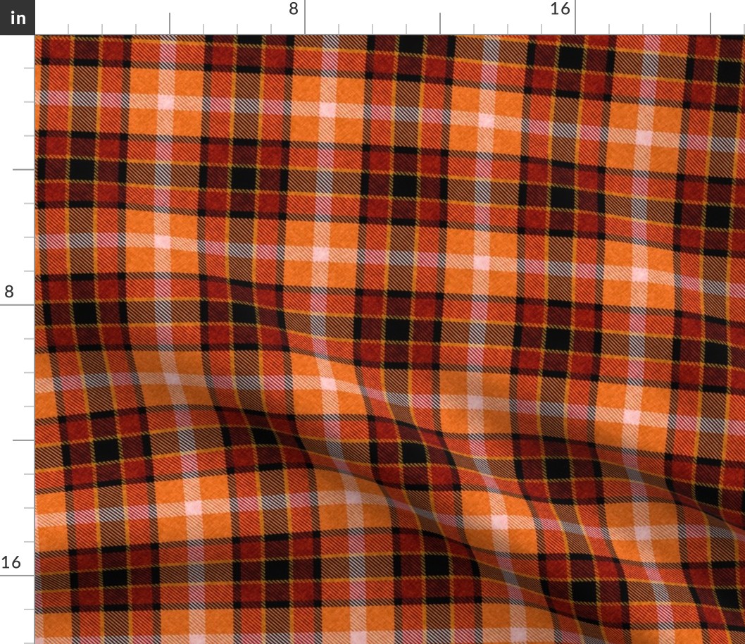 Apple Plaid Straight Set in Orange