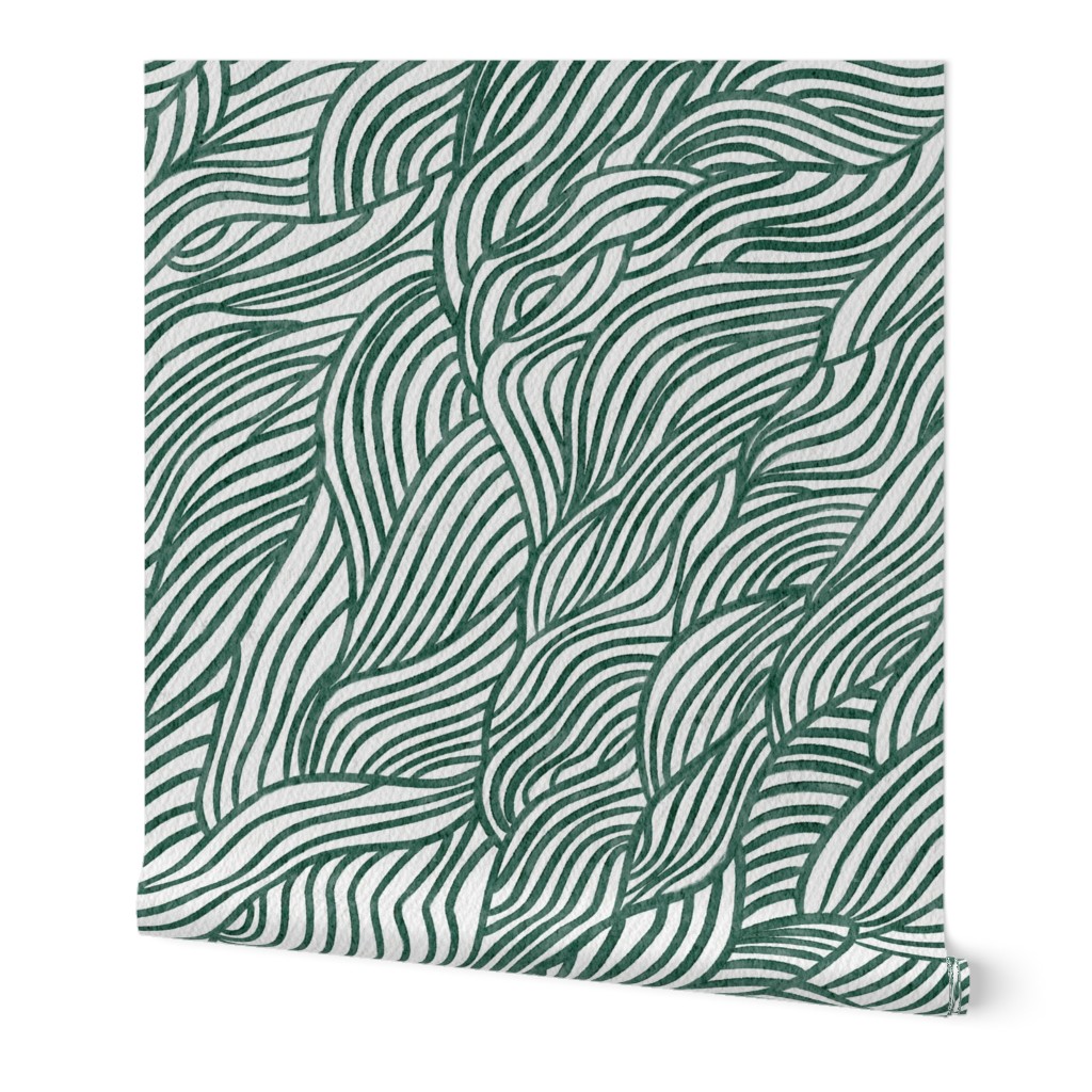 Abstract Waves- green large